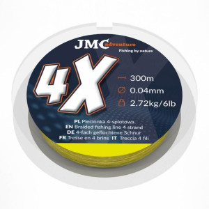Plecionka 4x Żółta 300 M 0.04 Mm