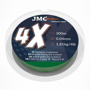 Plecionka 4x Zielona 300 M 0.04 Mm