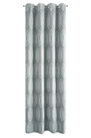 Zasłona Gotowa 140x250cm Szara na przelotkach
