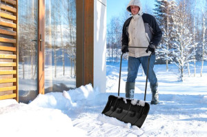 Łopata Zgarniacz Do Śniegu Pług Czarny Pług Mocny