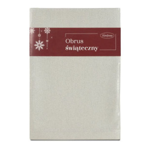 Obrus Bieżnik Świąteczny 40x180cm Beżowy