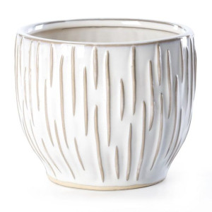 Donica Doniczka Ceramiczna 15x13cm Kremowa