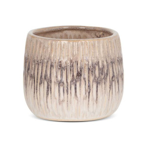 Donica Doniczka Ceramiczna 16x13cm Kremowa