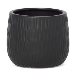 Donica Doniczka Ceramiczna 16x13cm Czarna