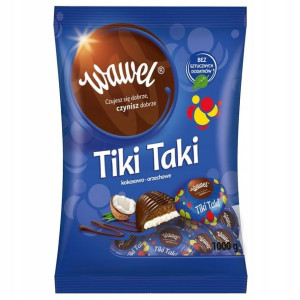 Cukierki WAWEL Tiki Taki kokosowo-orzechowe 1 kg