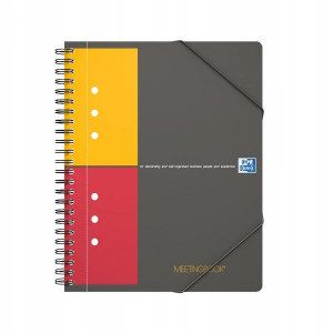 Kołozeszyt w kratkę A5+/80 OXFORD Meetingbook czar