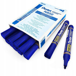 Marker permanentny PENTEL N850 niebieski okr. 12 s