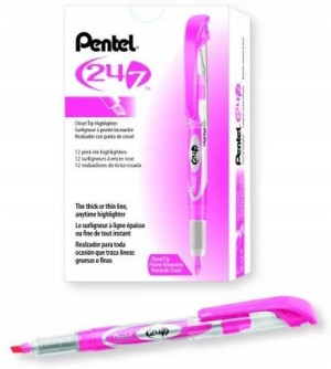 Zakreślacz PENTEL SL12 różowy 12 szt.