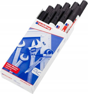 Marker olejowy EDDING 750 czarny 2-4mm okr. 10 szt