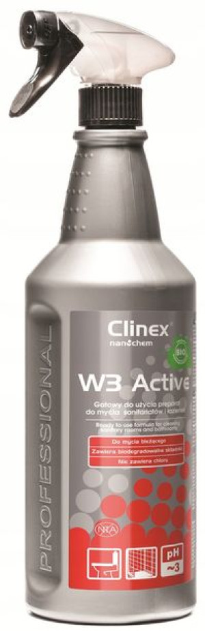 Płyn do mycia sanitariatów CLINEX W3 Active Bio 1L