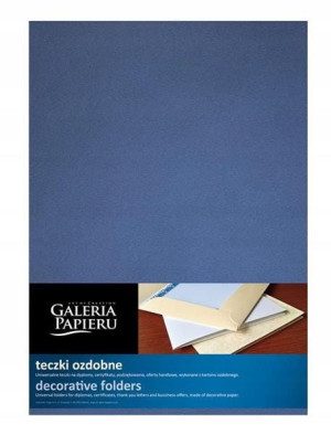 Teczki ozdobne Galeria Papieru granatowe