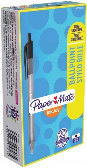 Długopis automatyczny PAPER MATE 100RT czarny 20 s
