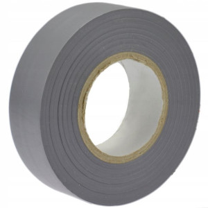 Taśma izolacyjna 19mm x 20 m szara
