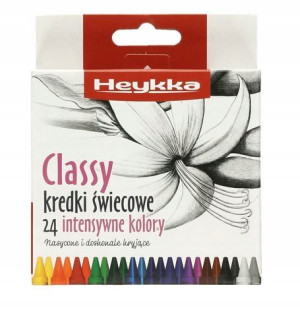 Kredki świecowe HEYKKA Classy 24 kolory