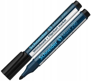 Marker do tablic SCHNEIDER 290 czarny okr.
