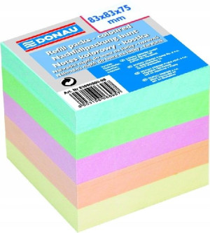 Kostka nieklejona DONAU 83x83 mm kolorowa