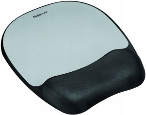 Podkładka pod mysz FELLOWES Memory Foam srebrna