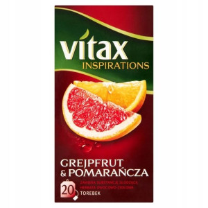 Herbata VITAX grejpfrut z pomarańczą 20 torebek