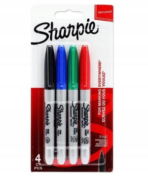 Marker permanentny Sharpie Fine mix 4 kolorów