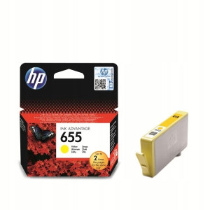 Tusz żółty, oryginalny HP 655
