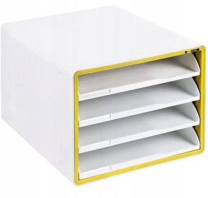 Szafka plastikowa YELLOW ONE 4 szuflady żółta