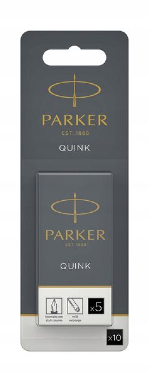Naboje do piór PARKER standard czarne 10 szt.