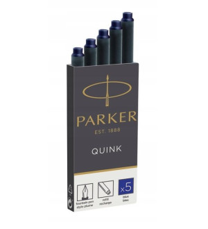 Naboje do piór PARKER QUINK długie niebieskie 5szt