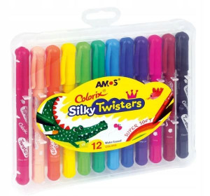 Kredki Silky Twisters AMOS 12kol. CST12