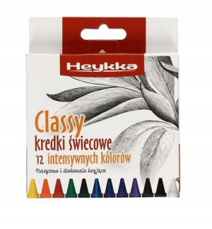 Kredki świecowe HEYKKA Classy 12 kolorów