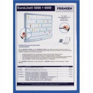 Ramka magnetyczna FRANKEN A4 niebieska 1szt.
