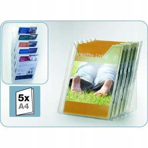 Pojemnik na ulotki DURABLE Combibox 5xA4 komplet