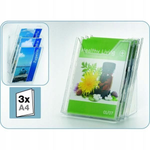Pojemnik na ulotki DURABLE Combibox 3xA4 komplet