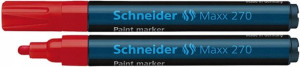 Marker olejowy SCHNEIDER 270 czerwony 1-3mm okr.