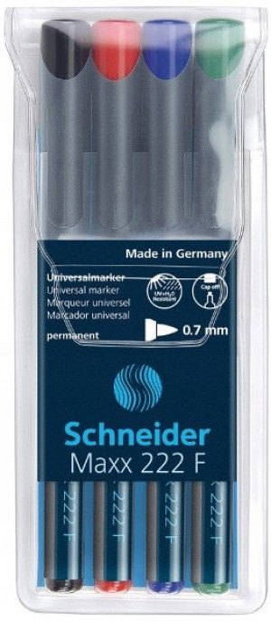 Foliopis SCHNEIDER Maxx 222F mix 4 kol.