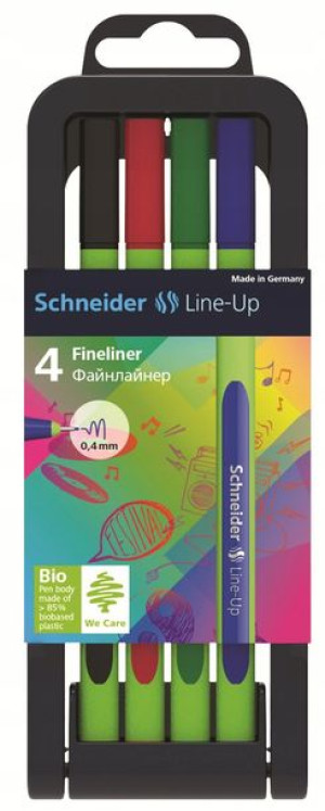 Zestaw cienkopisów SCHNEIDER Line-Up mix 4 kolorów