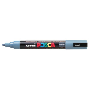 Marker UNI POSCA PC-5M szary ciemny