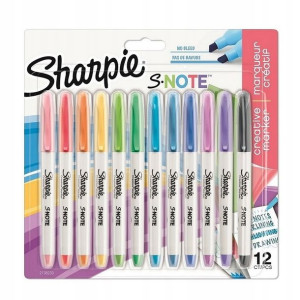 Zakreślacz Sharpie S-note mix kolorów 12 szt.