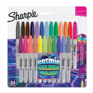 Marker permanentny Sharpie Fine Cosmic Col 24 szt.