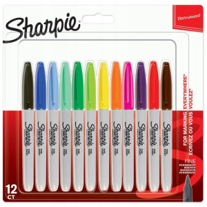 Marker permanentny Sharpie Fine zestaw 12 szt.