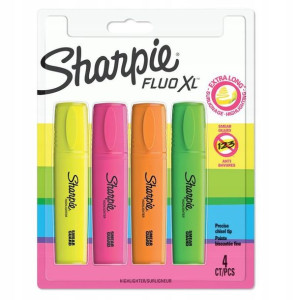 Zakreślacz Sharpie FLUO XL mix 4 kolorów