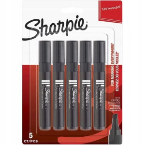 Marker permanentny SHARPIE W10 czarny śc. blist(5)