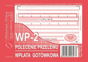 Polecenie przelewu A6 2 odcinki M&P 449-5M