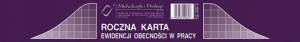 Roczna karta ewidencji obecności A5 M&P 50szt.