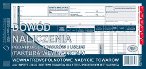 Faktura VAT wewnętrzna UE 1/3 A3 M&P 168-2