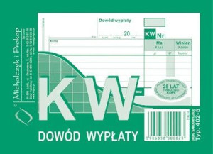 KW dowód wypłaty A6 M&P 402-5
