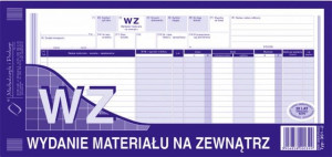 Wydanie materiału na zewnętrz WZ 1/3 A3 M&P 36