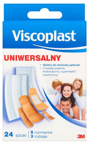 Plastry zestaw uniwersalny VISCOPLAST 24szt.
