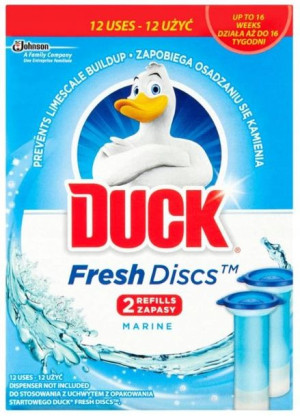 Krążek żelowy do WC DUCK Fresh Discs morski