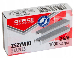 Zszywki 26/6 Office Products 1000szt.