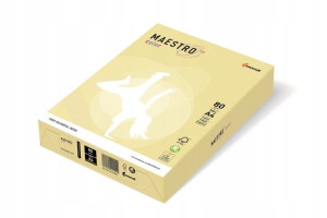 Papier kolorowy A4 80g jasnożółty